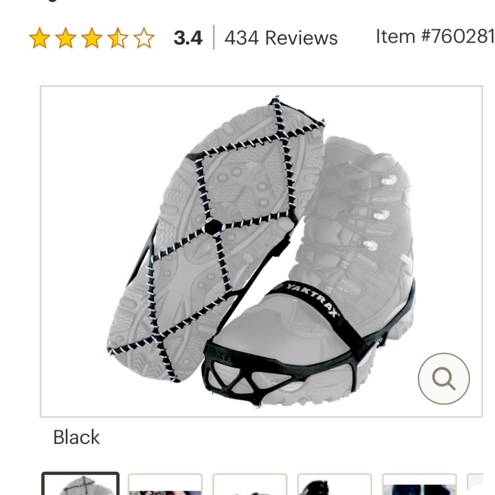 Yaktrax Pro for ice and snow walking
